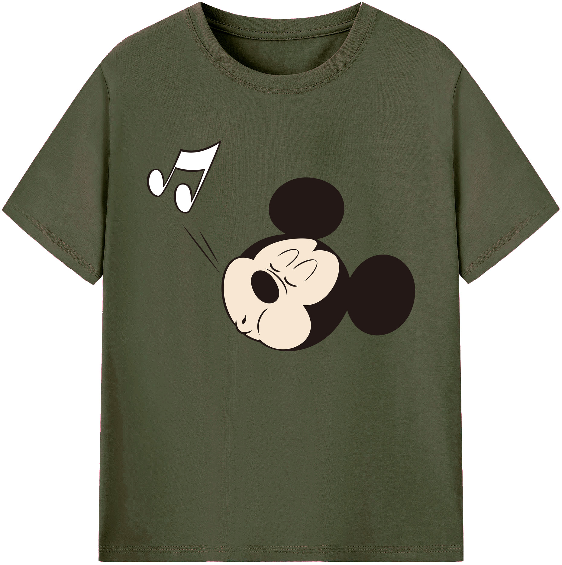 ミッキーマウス Mickey Mouse 綿100％ メンズ半袖Tシャツ｜肌触りやわらか＆通気性